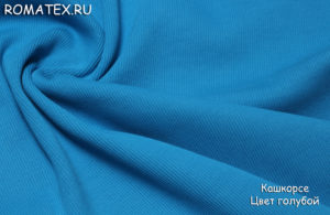 Ткань для спортивной одежды Кашкорсе цвет голубой