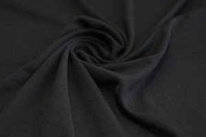 Ткань подкладочная трикотажная чёрная