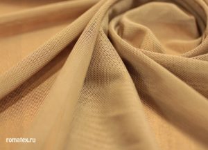 Швейная ткань Сетка трикотажная цвет бежевый